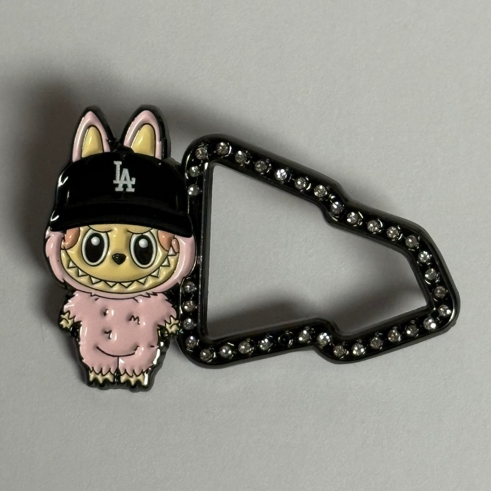 LA Dodgers Labubu New Era Frame Hat Pin Pink Pins Fitted Hats Studded Hatpin